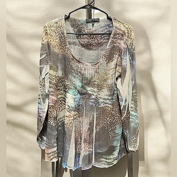 Bleu Multicolor Top XL - Picture 1 of 4